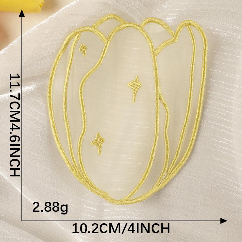 

Computer Embroidery Label Accessories Mesh Tulip Embroidery Sticker Diy Hand Account Shoe And Hat Accessories Patch Patch Cloth Sticker K2L-B-3-10