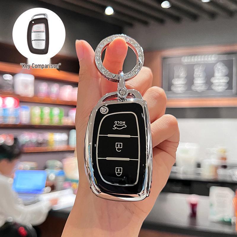 Modern Ix35, Elantra, Santa Fe, and Sonata Key Cover with Buckle