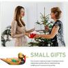 VOSAREA 2 Stück Holz-Mandarinen-Ornament Handgeschnitzte Figuren Miniatur Liebesvogel Dekor Kunstskulptur Hochzeit Sammlerstück Dekor