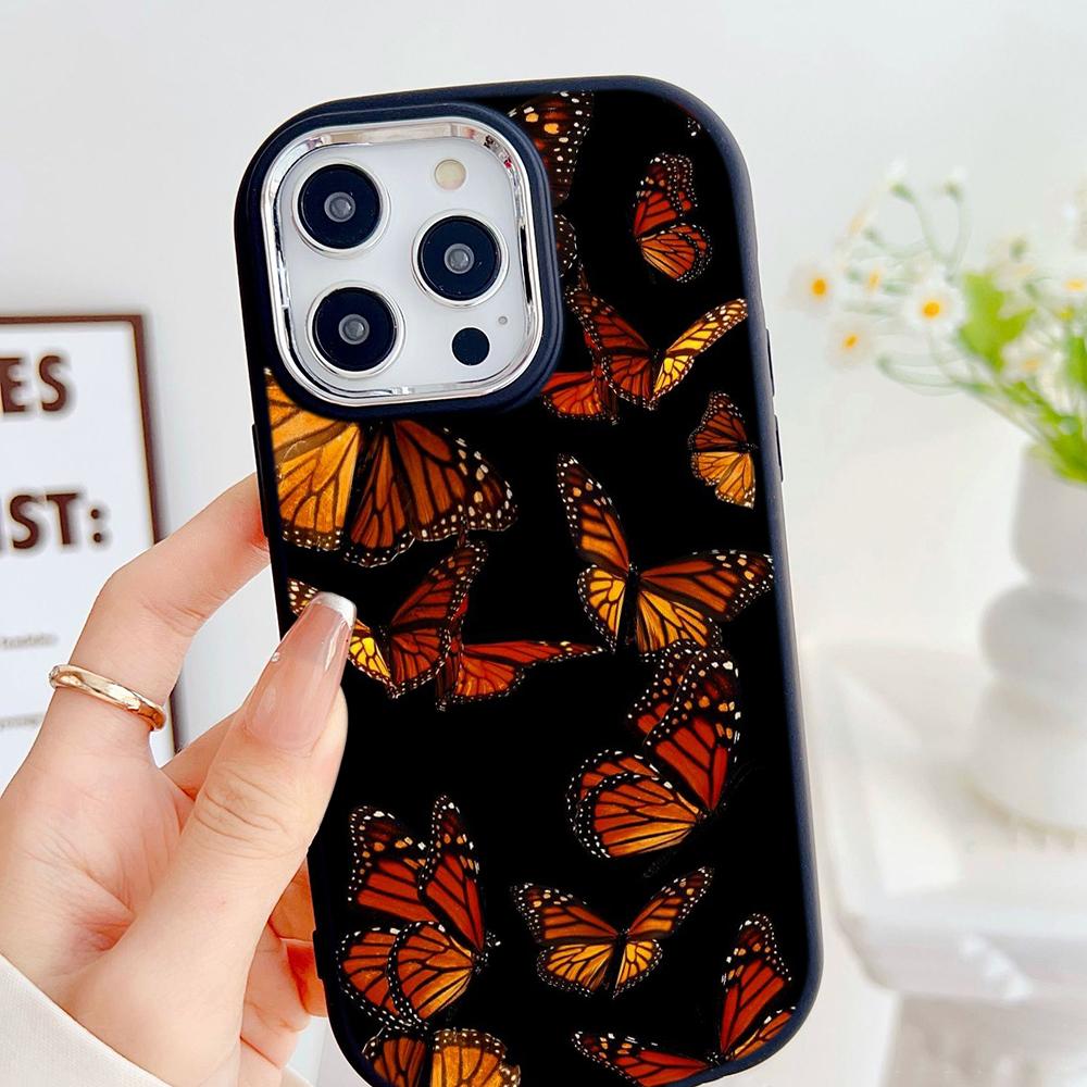 LZ4 Butterfly art design Soft Phone Case for Samsung S24 Ultra S23 Plus S21 FE A16 A54 A52 A06 Infinix Hot 40 30i Lens Protection Shockproof Cover