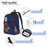 Mona The Vampire Anime Teenage Backpack Lightweight Student Hiking Travel  Daypack for Men Women Laptop Canvas Bags