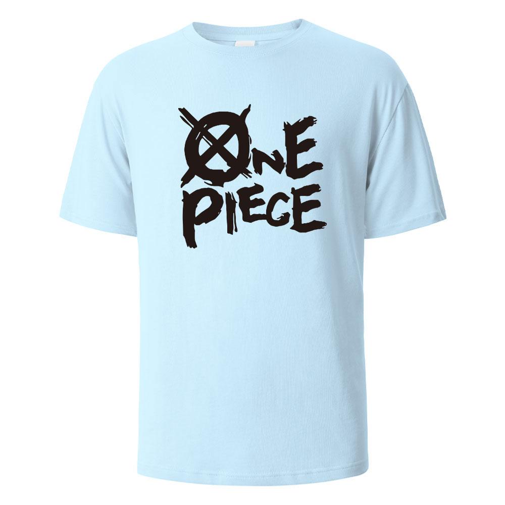 One Piece Print TShirt 100 Cotton Summer Tees For Men Women Oversize Casual Tops