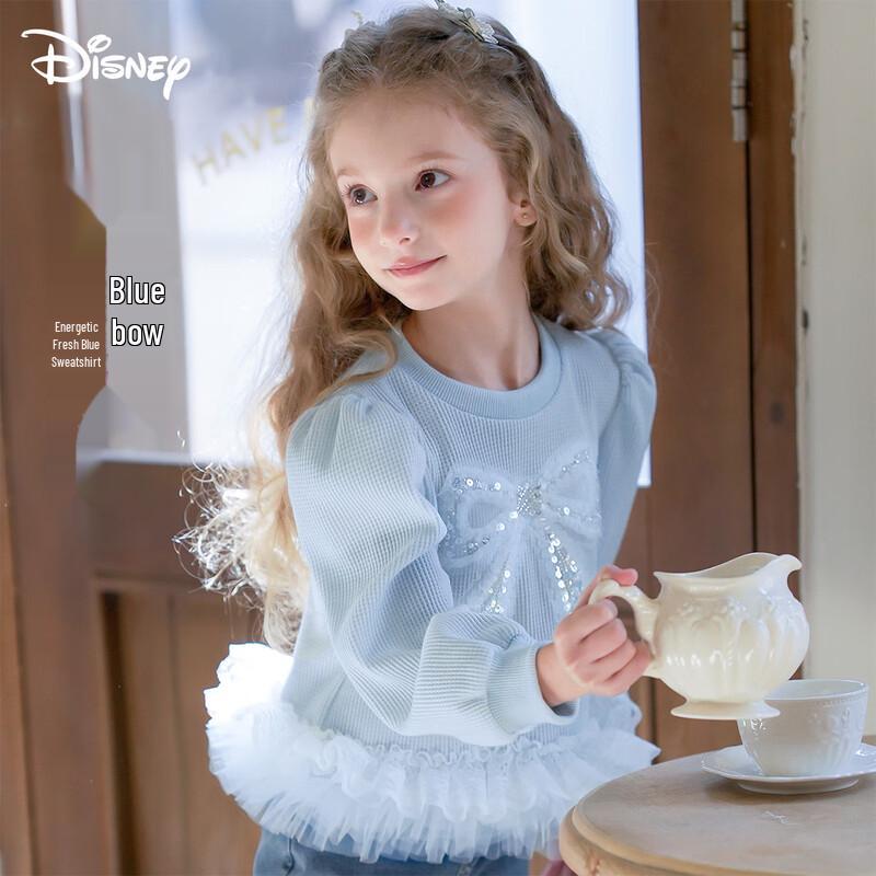 Disney Girls  Sweet Casual Mesh Long Sleeve Autumn Sweatshirt 150
