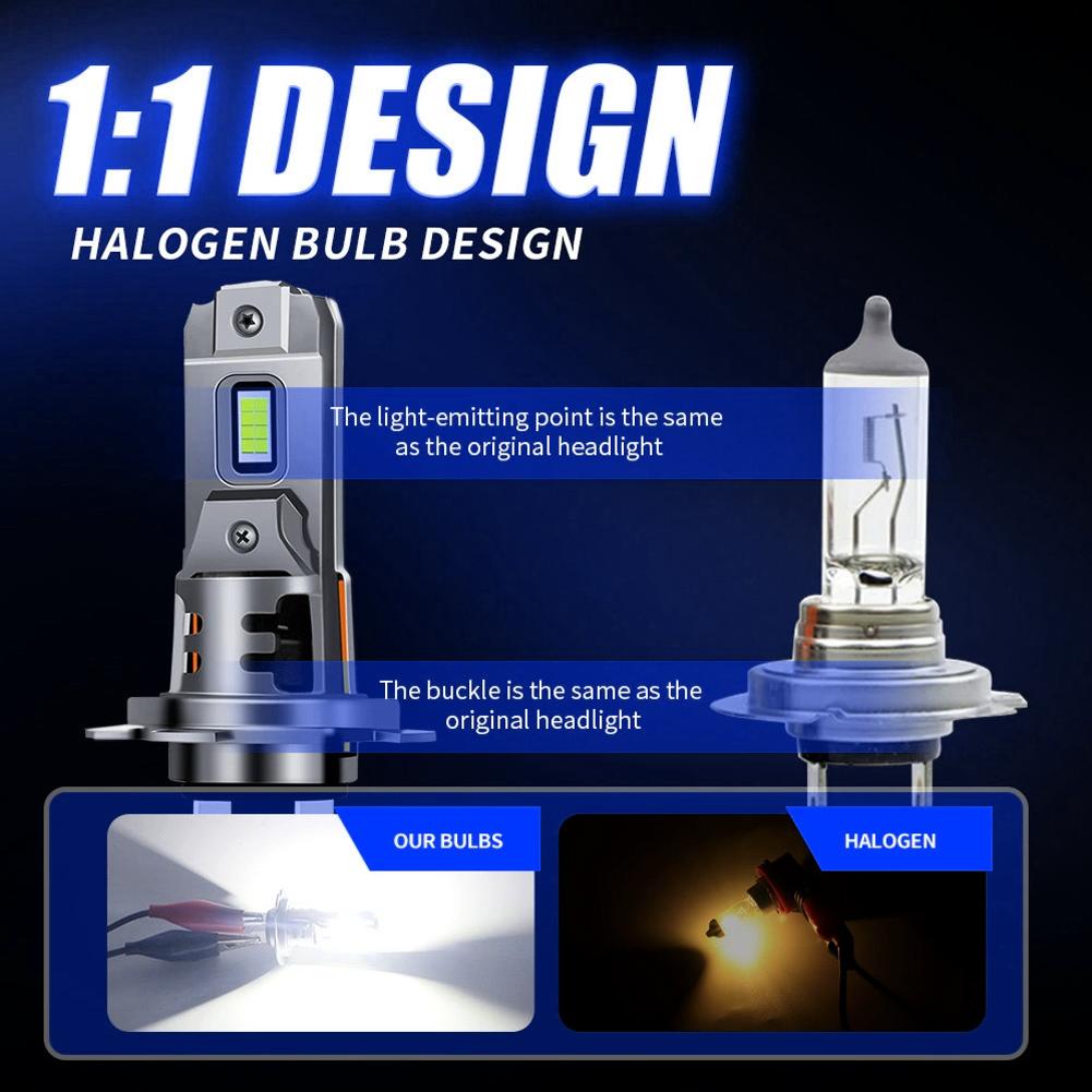H7 LED Headlight Bulb Mini 54W 11000LM 6000K CSP Aluminum Alloy for Car Headlamp 12V Automobile LED Lamps