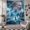 Erling Haaland Wall Tapestry Home Decor Wall Hanging Cloth for Bedroom Living Room Background