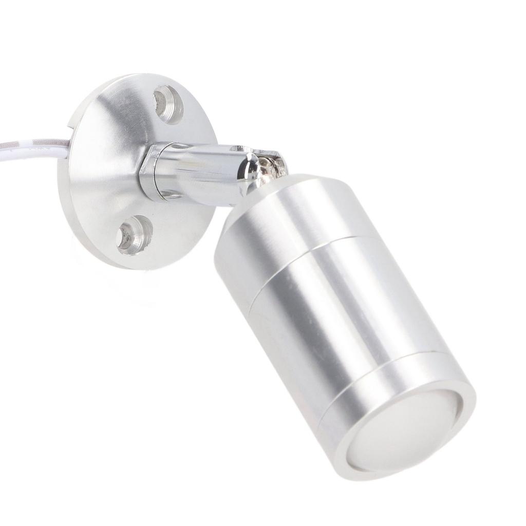 Vitrinenspotlicht Einstellbarer Winkel Mini LED Vitrinenleuchte für Schmuckschränke Regale Silber AC 220V