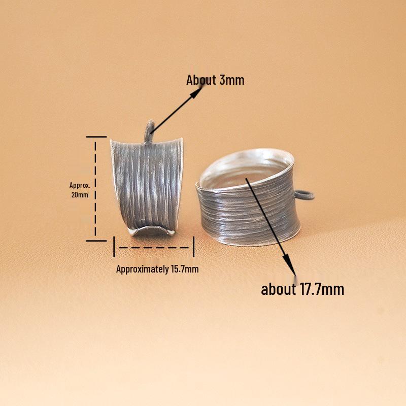 Thai Handmade Adjustable Silver Retro Ring | Pure Silver Open Band | Antique Ornaments Jewelry