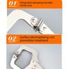 Efficient Professional C Type Pliers for Stable Gripping In Woodworking and Metal Fabrication Secure Holding In Workshop
