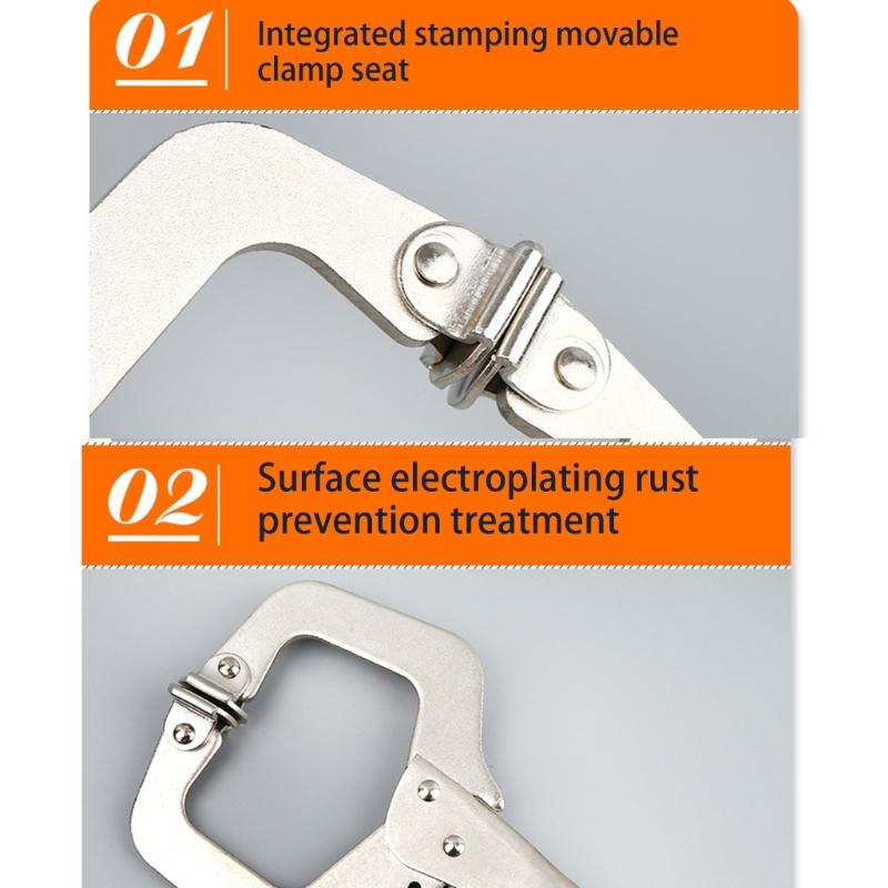 Efficient Professional C Type Pliers for Stable Gripping In Woodworking and Metal Fabrication Secure Holding In Workshop
