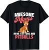 Geweldige Moeders Hebben Tatoeages En Pitbulls - Cadeau voor Hondenfokker Unisex T-shirt
