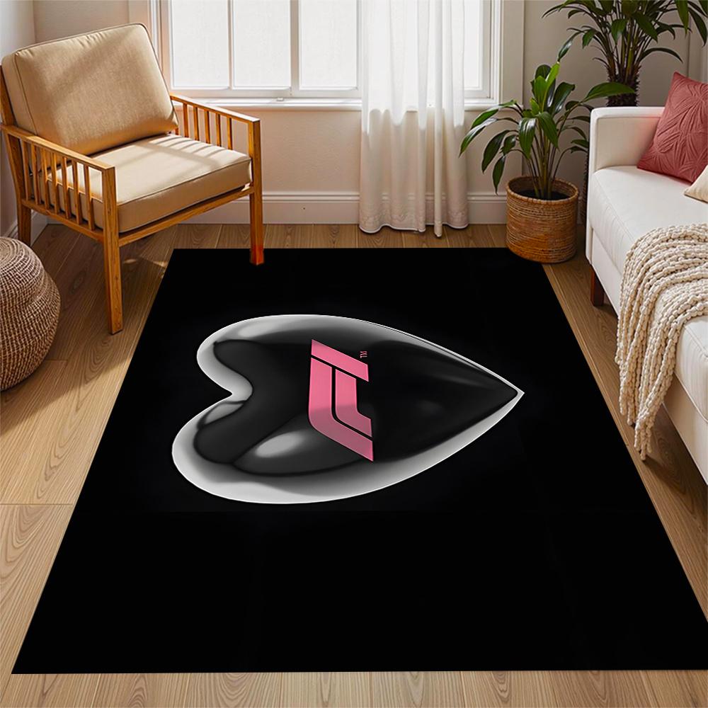 T Themed Antislip Carpet Durable Polyester Home Decoration Floor Mat Large Size Logo Design Suitable For Bedroom Living Room Restaurant Doorway Office