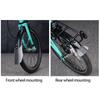 Guardabarros Plegable para Bicicleta Rueda Trasera Delantera Guardabarros de Rueda de Bicicleta Repuesto Guardabarros Modificado para Bicicleta Fácil de Instalar
