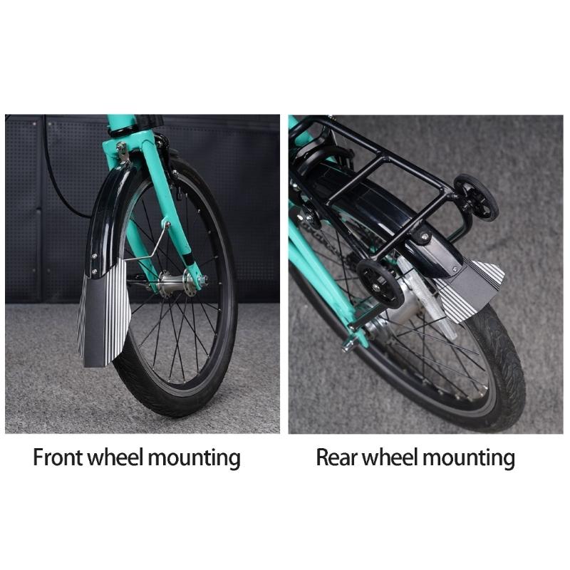 Guardabarros Plegable para Bicicleta Rueda Trasera Delantera Guardabarros de Rueda de Bicicleta Repuesto Guardabarros Modificado para Bicicleta Fácil de Instalar