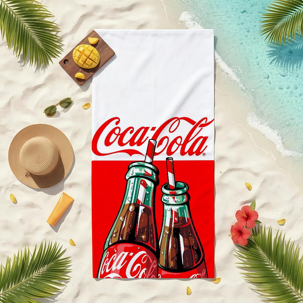 Cool C-CocaES Fashion C-colaES Towel Soft Pool Gift For Travel Gym Shower Camping Quick Dry Sports Beach Towels