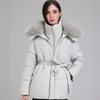 Fake two pieces of European and American waist and thin lapel cotton clothes women's warm jacket winter thickened temperament cotton-padded clothes