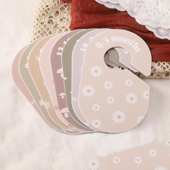 8 Pezzi Divisori per Armadio Bebè Double-Sided Organizer per Vestiti Bebè dalla Nascita all'Età Piccola Divisori per Armadio Nursery per Vestiti Bebè Ordinamento Facile