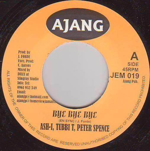 

7-дюймовая пластинка ASHI TUBBY T PETER SPENCE Bye Bye Bye JEM019 Ajang UK Reggae Ska Dub Б/у