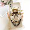 For Samsung Galaxy A01 Core Feather Crown Initial Letter Phone Case For Samsung A01 A01Core Shockproof Soft Silicone Bumpers