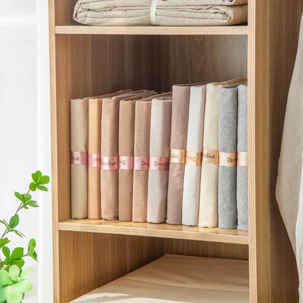 PP Organizér na košile Jednoduché rozdělovače DressBook Stohovatelný organizér na trička Domov