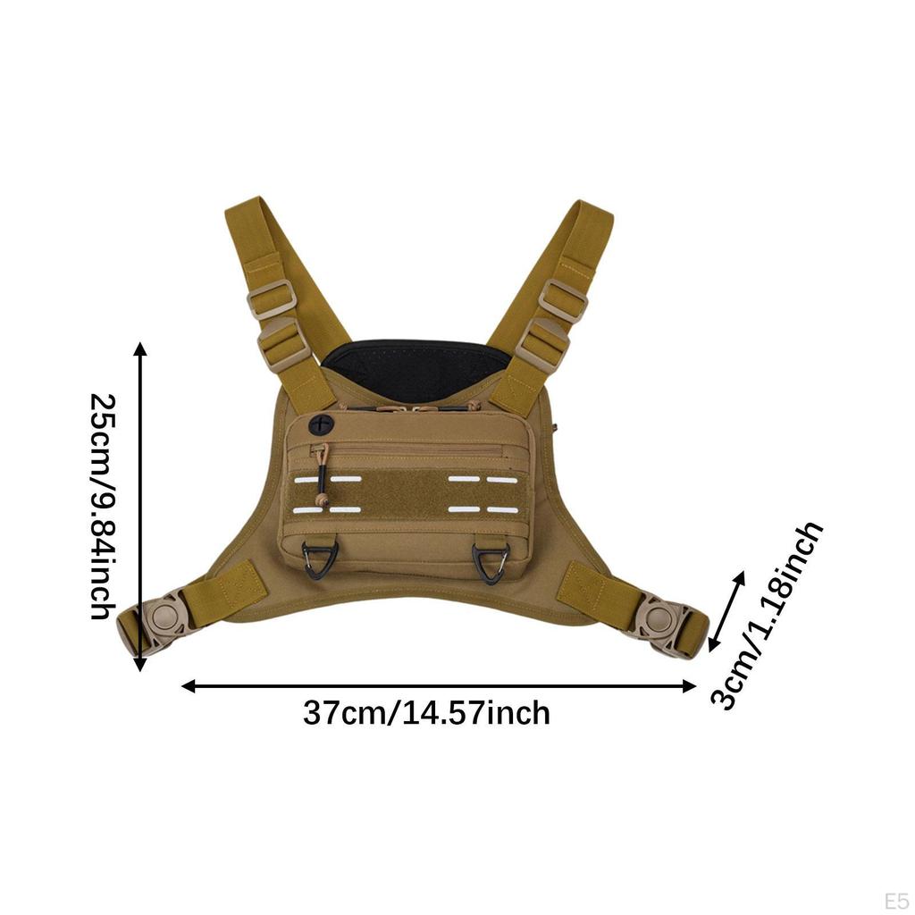 Front Chest Bag Multifunction Antitheft Rig for Travel Climbing Hiking