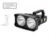 2*XHP50 Super Bright LED Camping Spotlight Fishing Flashlights with Side Light Waterproof Floodlight USB Rechargeable Flashlight