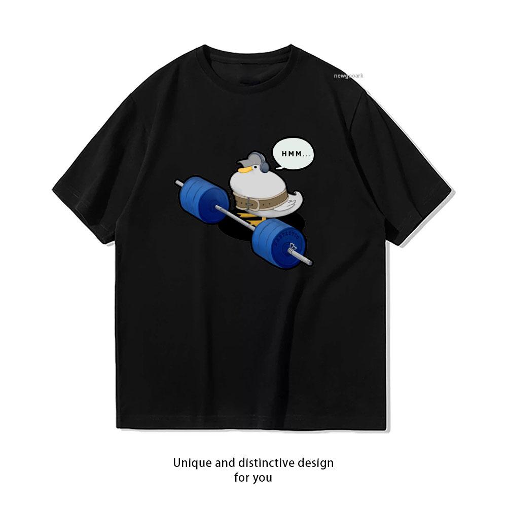 

Funny Weightlifting Fitness Ducklifter TShirt Women Unisex Casual Cotton Graphic T Shirts Creative Streetwear Classic Aesthetic S
