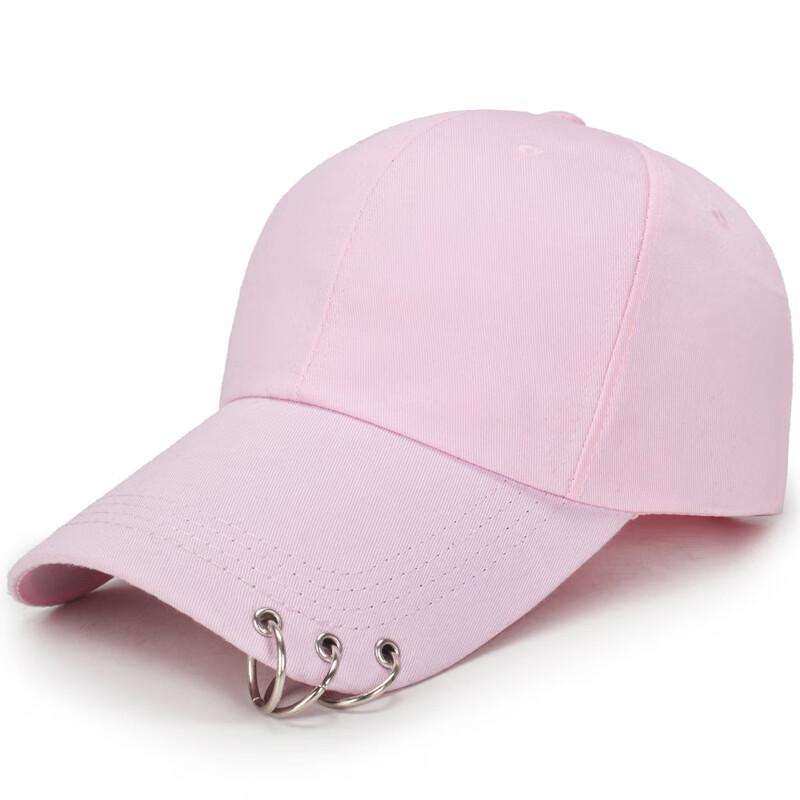 ZHENYUEQI Unisex Trendy Plain Baseball Cap with Rings