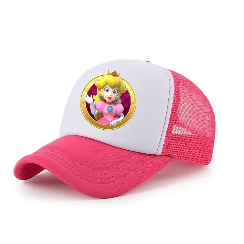 Super Mario Brothers Cartoon Sun Protection Breathable Hat For Children, Perfect For All Seasons