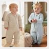 minibala Bamboo Cotton Quilted Baby Romper - Winter Warmth