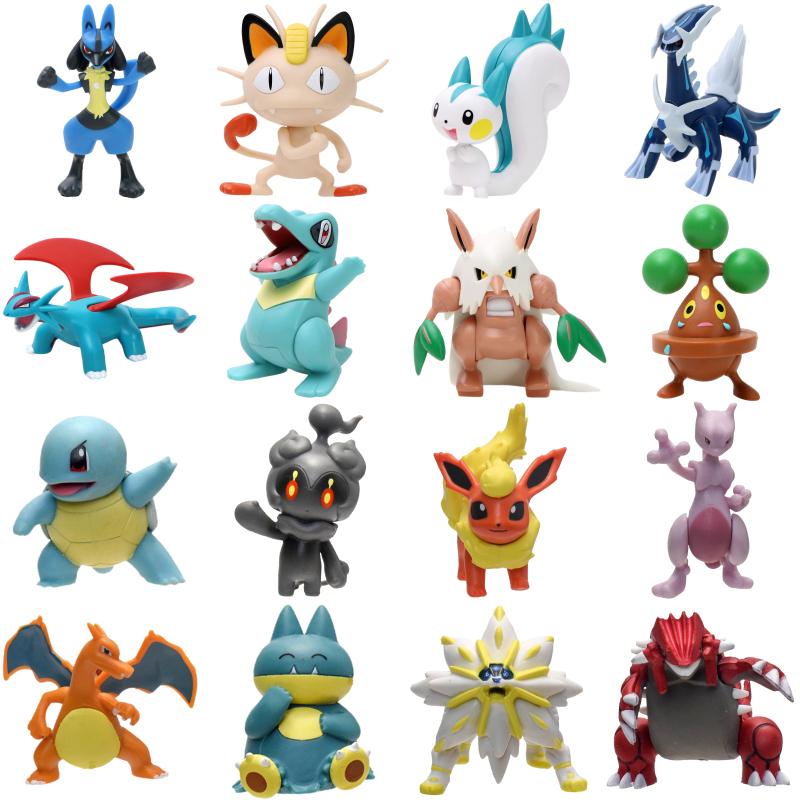 Charizard Lucario Meowth Kyogre Mewtwo Figures Model Toys Blastoise Leafeon Flareon Solgaleo PVC Action Model Dolls Gift