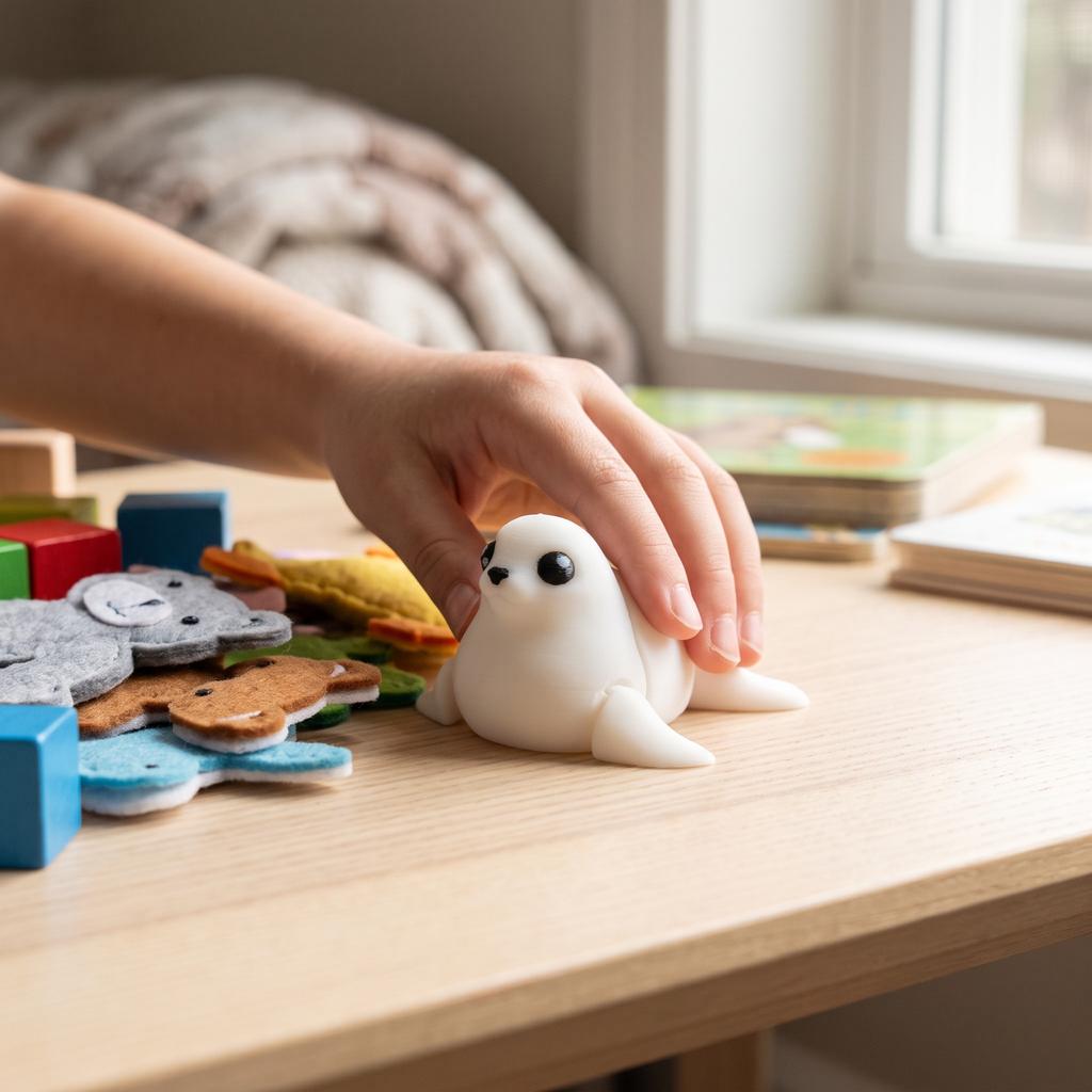 3D Printed Articulated Toy for Kids - Cute Multi-Joint Animal Figurine
