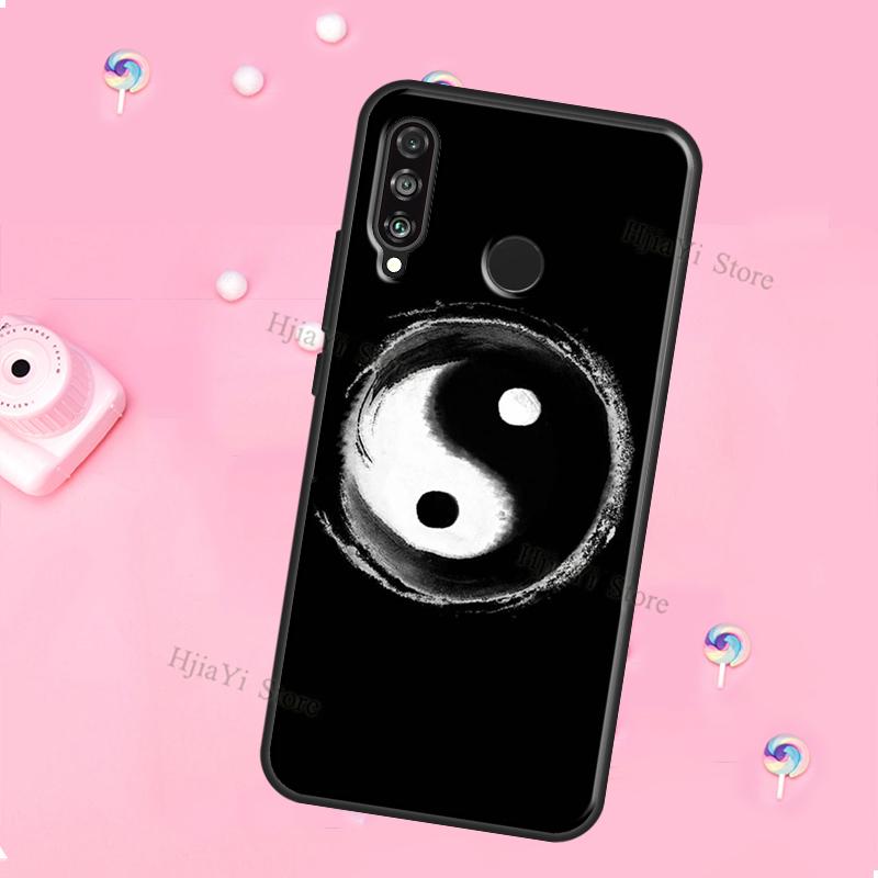 Yin Yang Black White For Huawei Honor Magic 5 Lite X8 X9 X8a X9a 50 70 P20 P30 P40 P50 P60 Pro P Smart 2019 Case