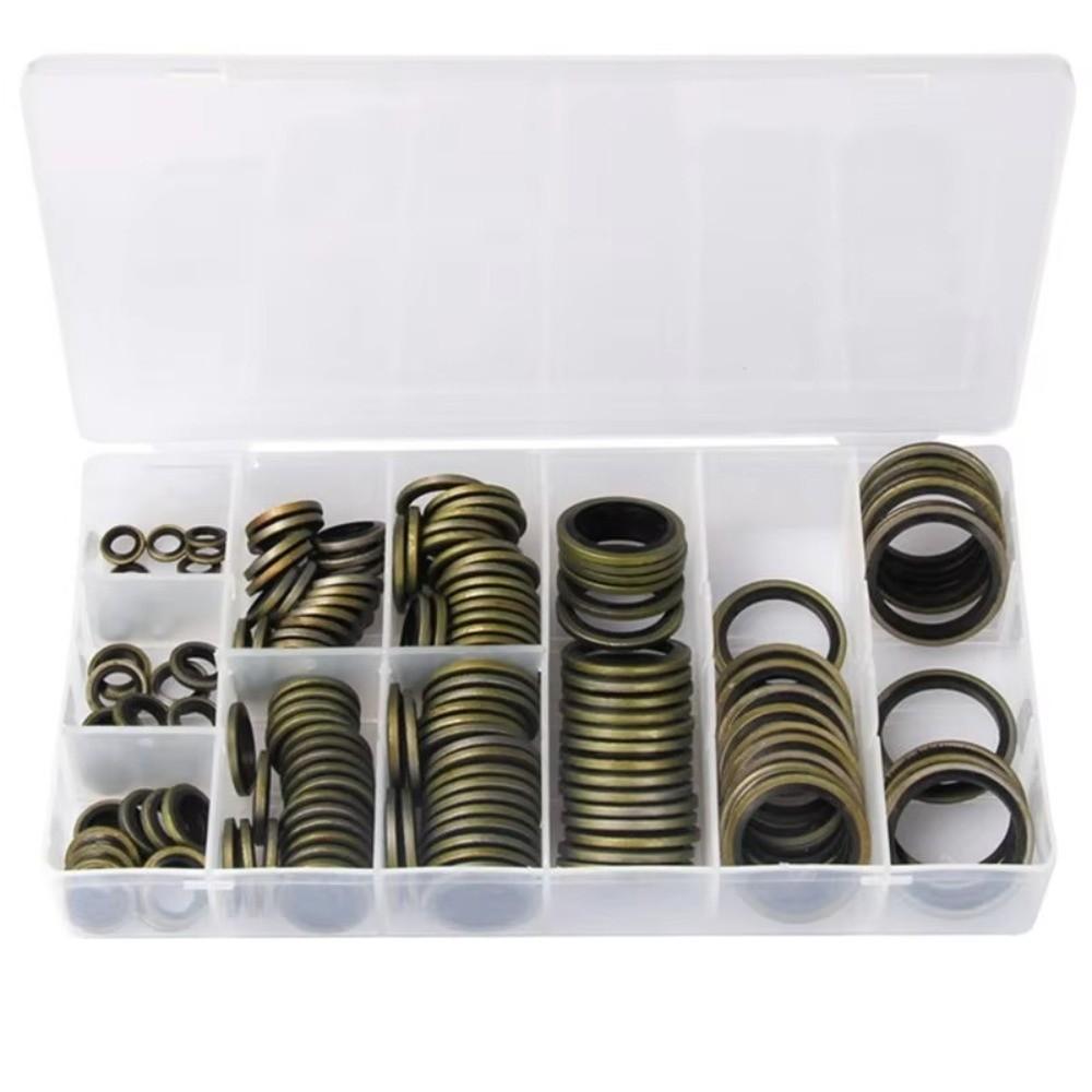 150 Stück/Set Gummi-Ölwanne Ablassdichtung O-Ring Ablassschrauben-Dichtring Austauschbare Teile