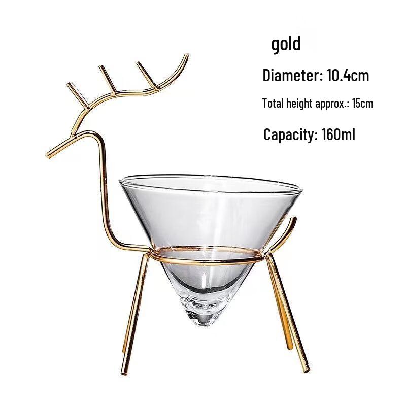 UD Glass Golden Deer Cocktail & Martini Glass 160ml
