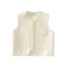Baby Quilted Vest, Cotton Sleeveless Cardigan Jacket for Infants and Toddlers, Lightweight Warm Spring Autumn Outerwear