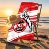 FC Koln Print Beach Towel Design, Soft, Lightweight. for Home Bathroom, Spa, Pool, Yoga, Surfing, Camping, Gift for Family, Friend