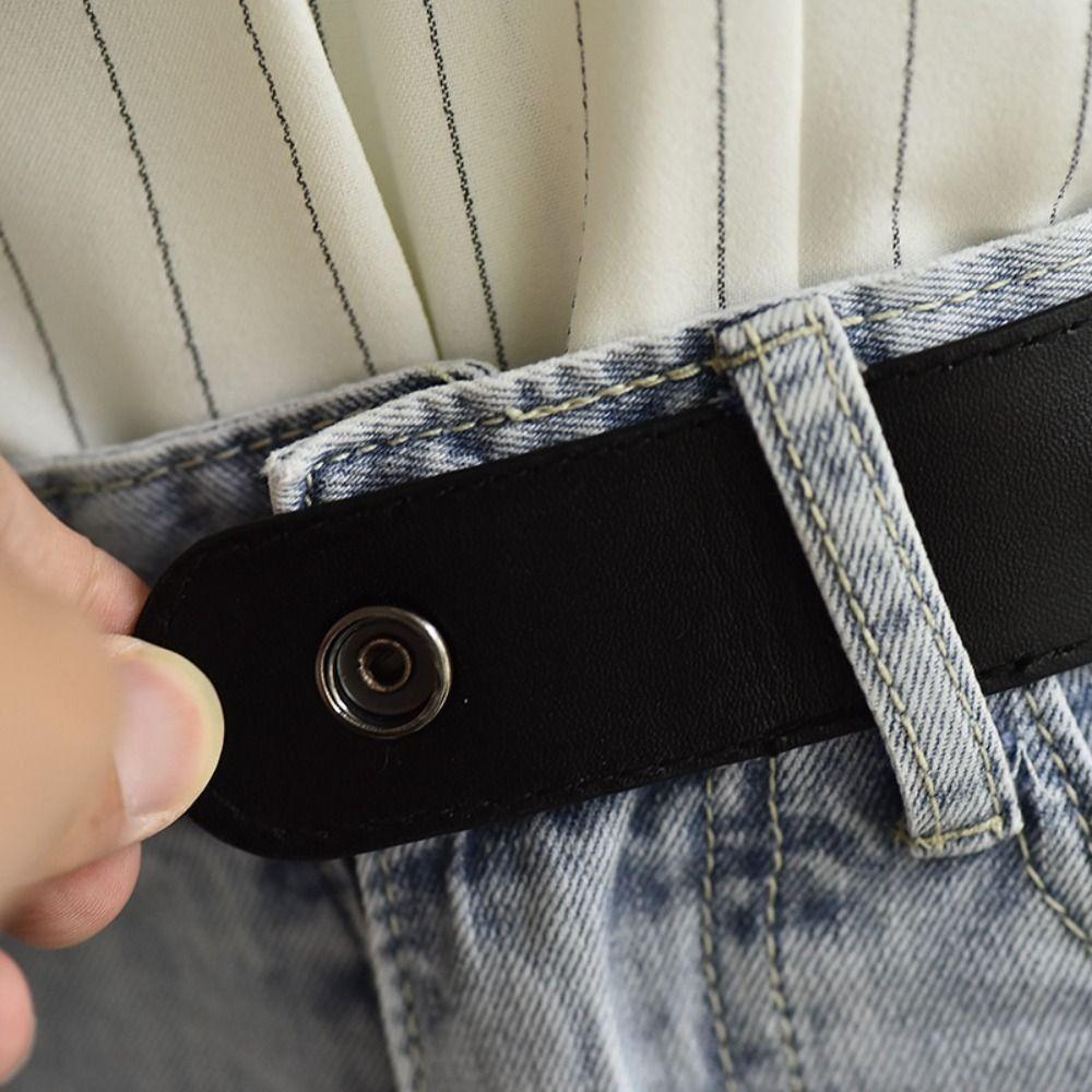 Fashion Lazy Elastic Waist Band Colorful Adjustable Buckle-Free Belts Seamless Elastic Belt For Women Men