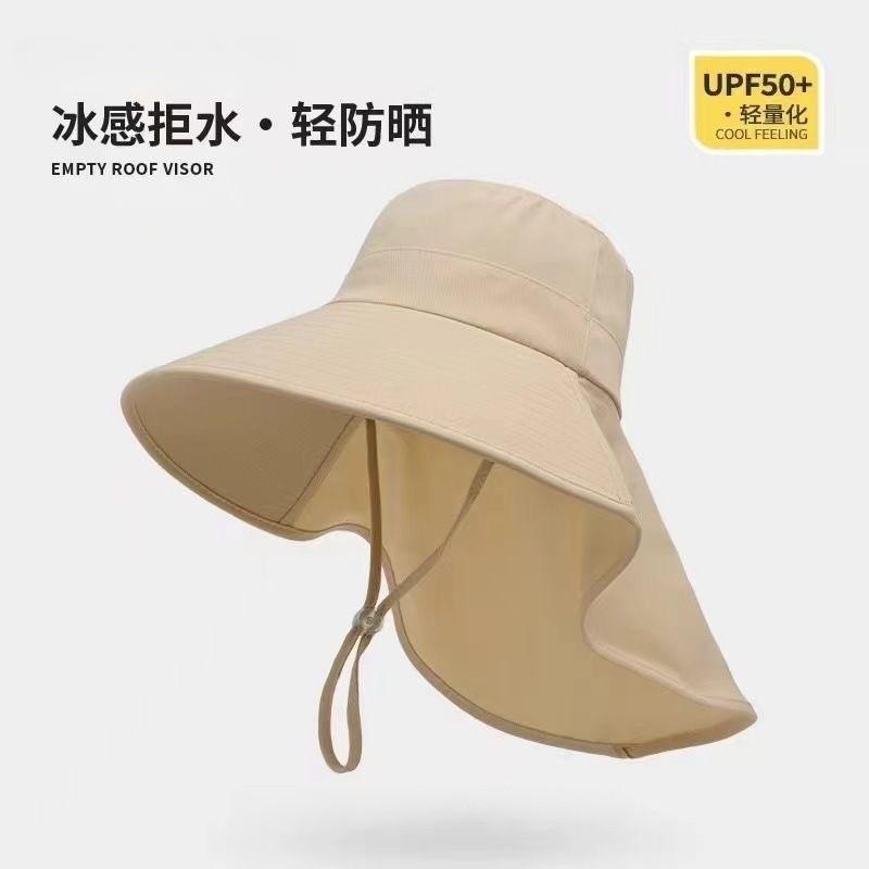 Spring sunscreen cap breathable face mask summer neck protection integrated sun hat ultraviolet outdoor sun hat