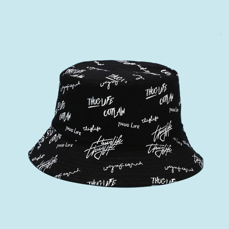 Trendy Double-Sided Embroidered Fisherman Hat for All Seasons - Unisex Casual Style