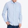 Timberland Solid Color Point Collar Casual Long Sleeve Shirt Men shirts Blue A1WT8-B02