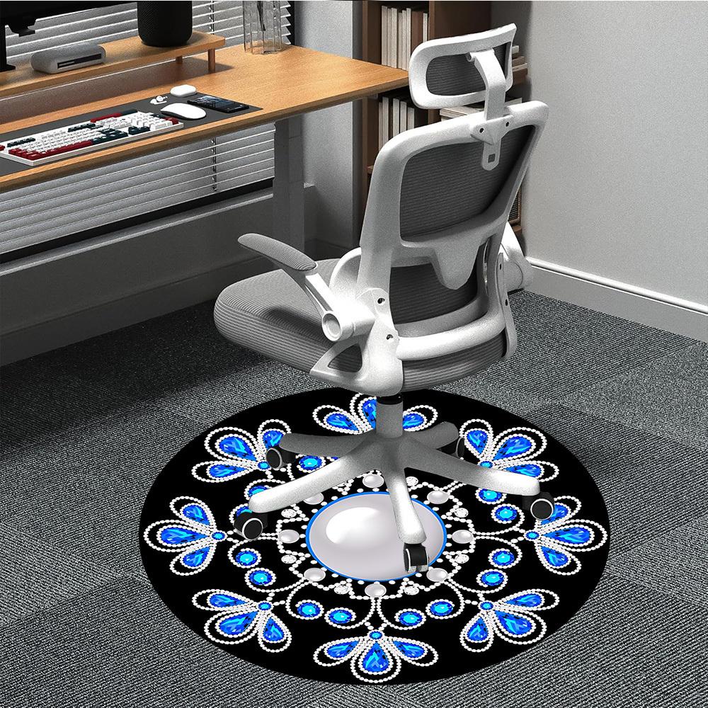 

1pc Jewelry Design Chair Carpet for Office - Durable, Ideal for Chair Mats, Stylish & Functional Decorative Rug yy260203058 80cm by 80cm