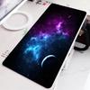 Purple Blue Planet Gaming Mouse Paddark Cosmic Nebula Starry Sky Print Waterproof Nonslip Full Desk Keyboard Mat For Gamers