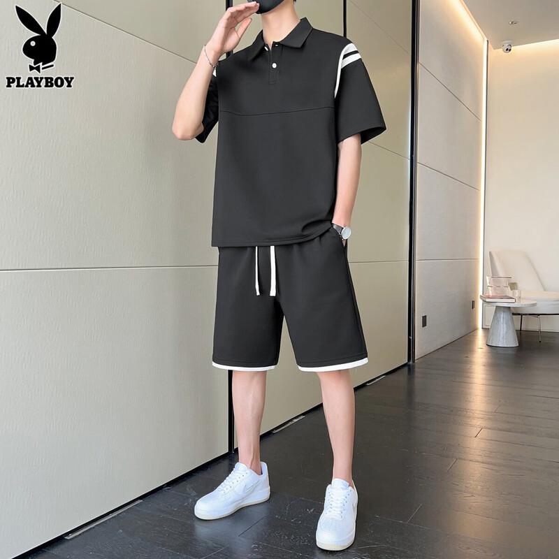 PLAYBOY Herren Sommer Polo & Shorts Set