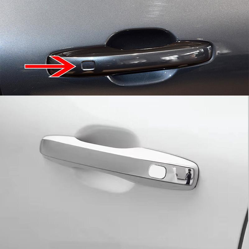 Car Door Handle Decorative Sequ Protective Cover Trim Chrome Stainless Steel Sticker for Volvo Xc60 Xc90 S90 V90