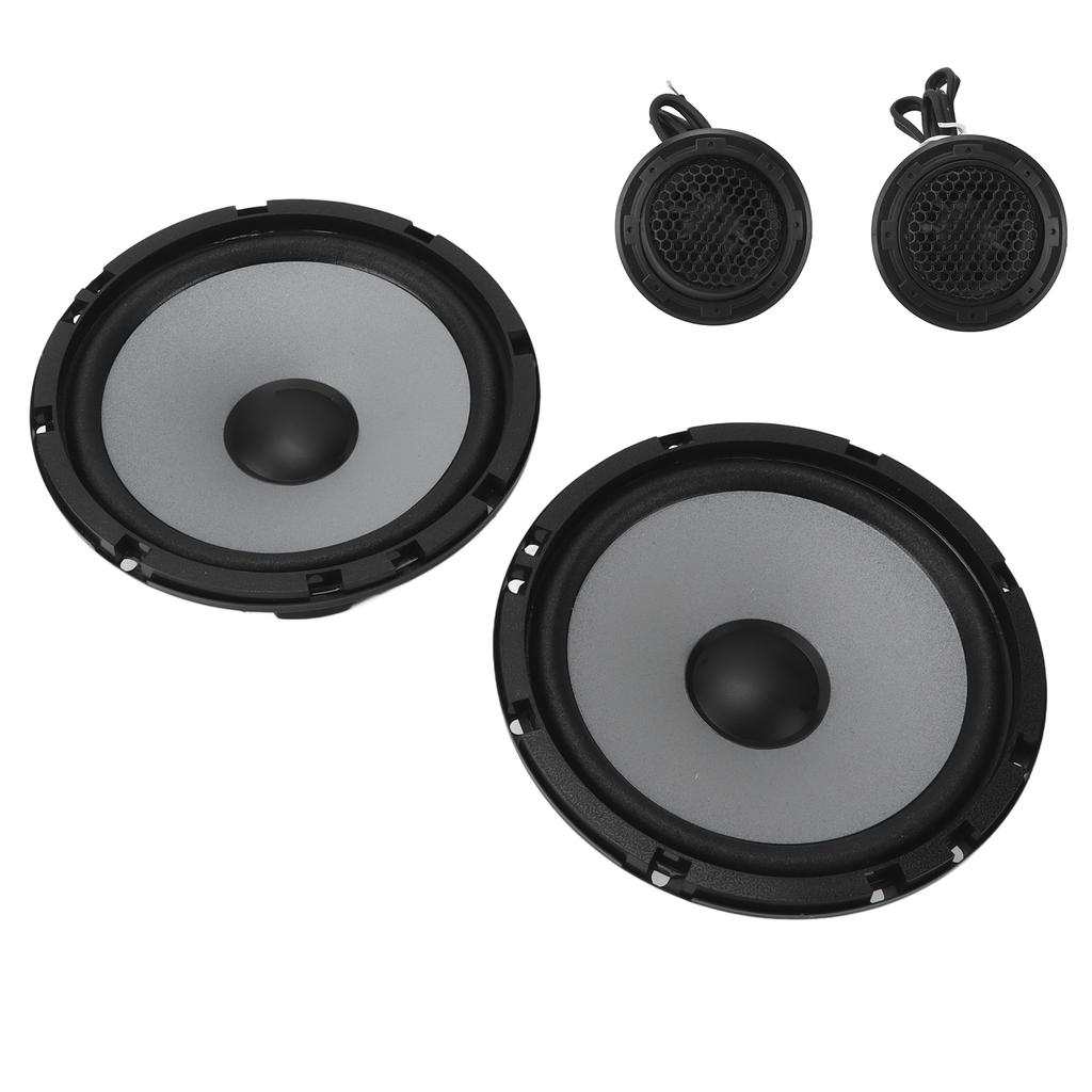 2 st 6,5 tums koaxialhögtalare för bil, universell, fullfrekvens, 4 Ohm, 12V för bilstereo
