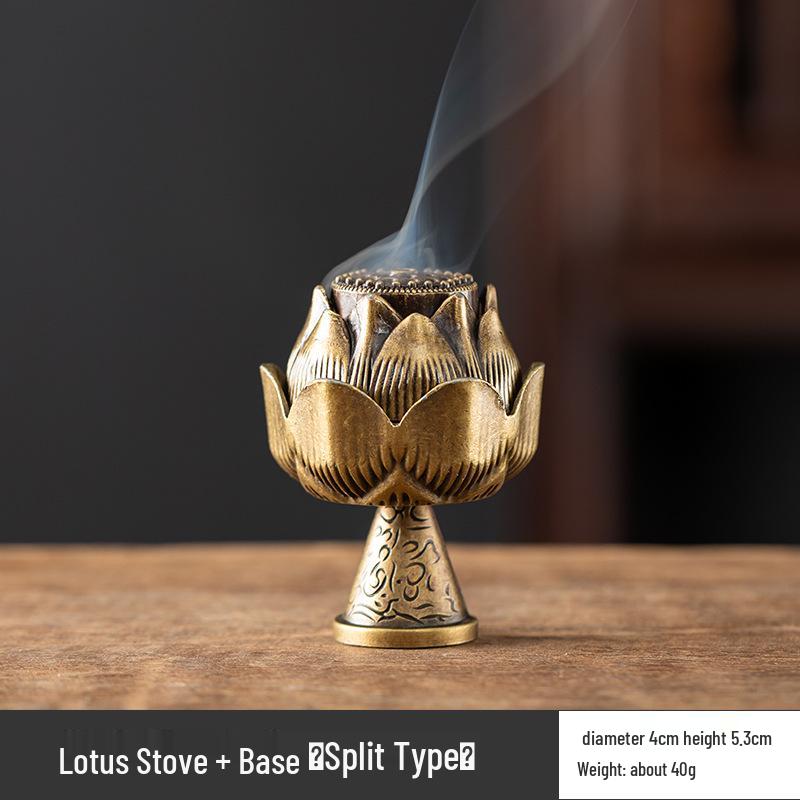 Vertical Baifu Hollow Creative Alloy Incense Burner - Office Decor