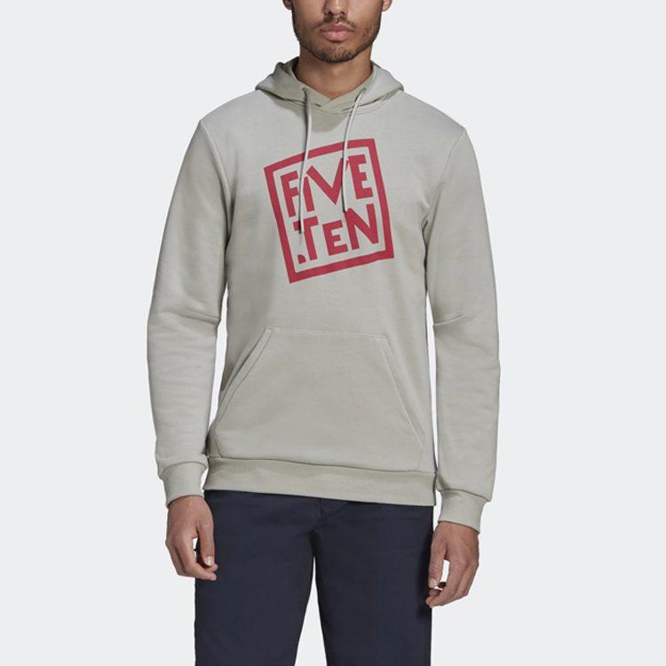 Adidas Sweatshirts Men's Metallic Gray Hooded Moderate Regular FT2933