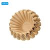 PATIKIL 2-5 Cup Wave Coffee Filters, Brown Paper Filters, 185x50mm, for Cafes, Cake Shops, and Kitchens (100 Filters)