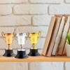 10Pcs Mini Trophies Plastic Trophy Award Eye-catching Mini Desktop Trophy Ornaments for Party Favors Props