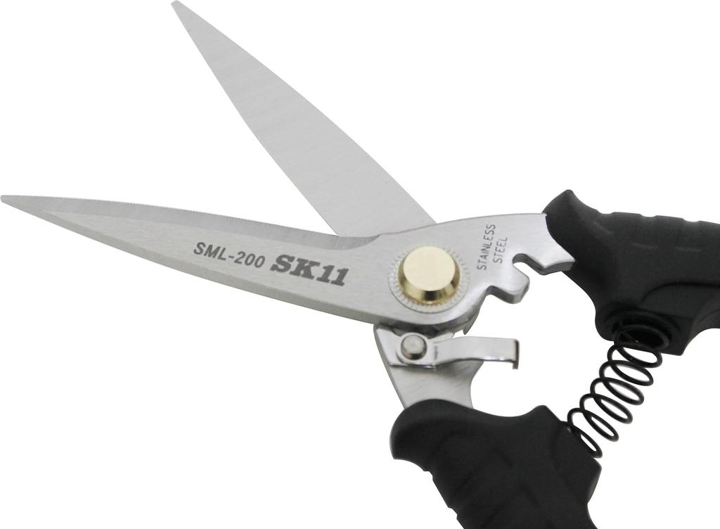 SK11 for and Outdoor Use Multi-Purpose Scissors, Long, SML-200, Work, Carpentry,